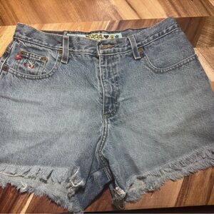 Vintage Y2K Mudd Light Blue Denim Shorts